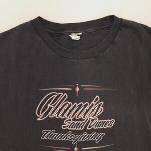 Glamis Sand Dunes Thanksgiving Short Sleeve Crew Neck Shirt Mens Size XL Black